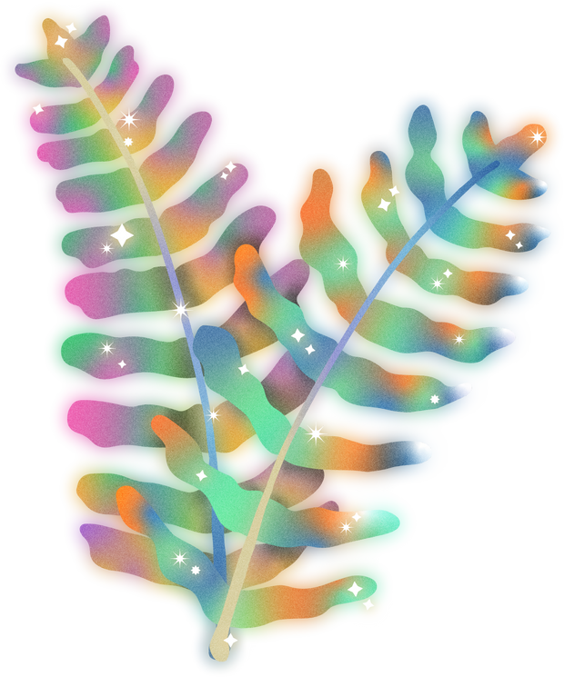 Dreamy Psychedelic Fern